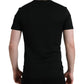 Black Logo Embroidery Crewneck Short Sleeve T-shirt