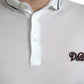 White Logo Collared Short Sleeves Polo T-shirt