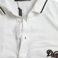White Logo Collared Short Sleeves Polo T-shirt