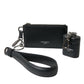 Black Leather Zip Logo Strap Multi Kit Airpod Case