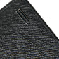 Black Calf Leather Bifold Logo Plaque Card Holder Wallet