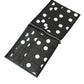Black Calf Leather Bifold Logo Plaque Card Holder Wallet