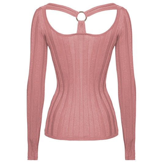 Pink Viscose Sweater