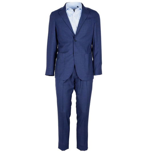 Blue Wool Vergine Suit