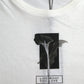 White Floral Print Cotton Crew Neck T-shirt