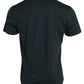 Blue Graphic Print Cotton Crew Neck T-shirt