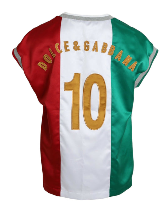 Multicolor Jersey Sleeveless Tank T-shirt