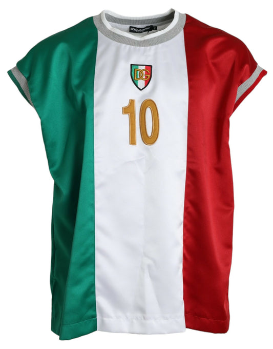 Multicolor Jersey Sleeveless Tank T-shirt