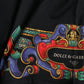 Black Logo Print Cotton Crew Neck T-shirt