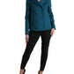 Blue Trench Wool Cashmere Short Coat Jacket