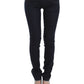 Chic Dark Blue Slim Jeans for Elegant Style