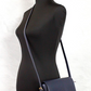 Grace Small Regency Blue Smooth Leather Flap Crossbody Handbag Purse