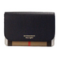 Hampshire Small House Check Canvas Black Derby Leather Crossbody Bag