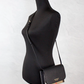 Hampshire Small House Check Canvas Black Derby Leather Crossbody Bag