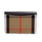 Hampshire Small House Check Canvas Black Derby Leather Crossbody Bag