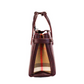 Banner Small Mahogany Red Leather Tote Crossbody Bag Purse