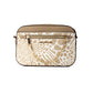 Jet Set Large East West Camel Haircalf Zip Chain Crossbody Bag