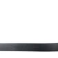 Black Leather Gold Crown Metal Buckle Belt