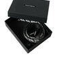 Black Leather Silver Buckle Canvas Belt