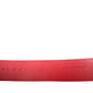 Red Leather Gold Heart Metal Buckle Belt