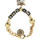 Gold Tone Brass Chain MY CAT Heart Bracelet