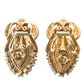 Sterling Silver Gold Plated Red Crystals Jewelry Earrings