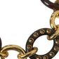 Gold Brass Chain Crystal Pearl PARROT Pendant Necklace