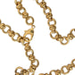 Gold Brass Chain Crystal Bee Pendant Charm Necklace