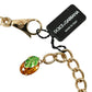 Gold Brass Chain Crystal Lemon Lily Pendant Necklace