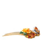 Gold Brass Crystal Leopard Floral Hair Comb