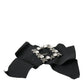 Black Swarovski Crystal Embellished Hair Clip