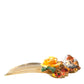 Gold Brass Crystal Leopard Floral Hair Comb