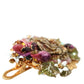 Gold Brass Floral Crystal Sequined Hair Clip