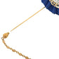 Gold Brass Crystal Men Brooch Lapel Pin