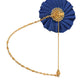 Gold Brass Crystal Men Brooch Lapel Pin