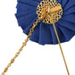 Gold Brass Crystal Men Brooch Lapel Pin