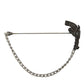 Brass Copper Silk Revolver Gun Men Brooch Lapel Pin
