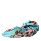 Turquoise Floral Applique Silk Women Headband Diadem