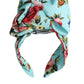 Turquoise Floral Applique Silk Women Headband Diadem
