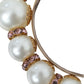 White Faux Pearl Crystal Embellished Headband Diadem