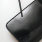 Sleek Black Leather Shoulder Bag