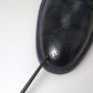 Navy Blue Leather Ankle Boots