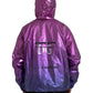 Pink Purple Ombre Hooded Pullover Sweatshirt Jacket