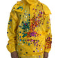 Yellow Crystal Embellished Hooded Jacket