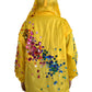 Yellow Crystal Embellished Hooded Jacket