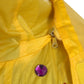 Yellow Crystal Embellished Hooded Jacket