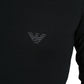 Black Logo Long Sleeves Underwear Pullover Sweater