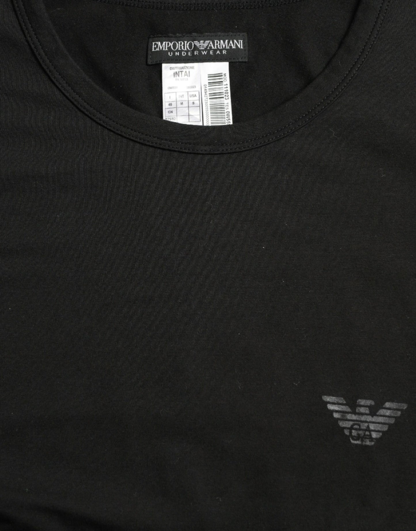 Black Logo Long Sleeves Underwear Pullover Sweater