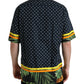 Black Polka Dot Short Sleeve Casual Shirt
