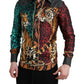 Multicolor Tiger Button Down Casual Shirt